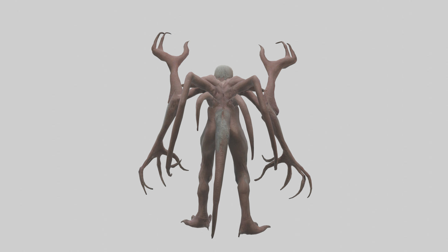 3D model Mutant Creature model VR / AR / low-poly