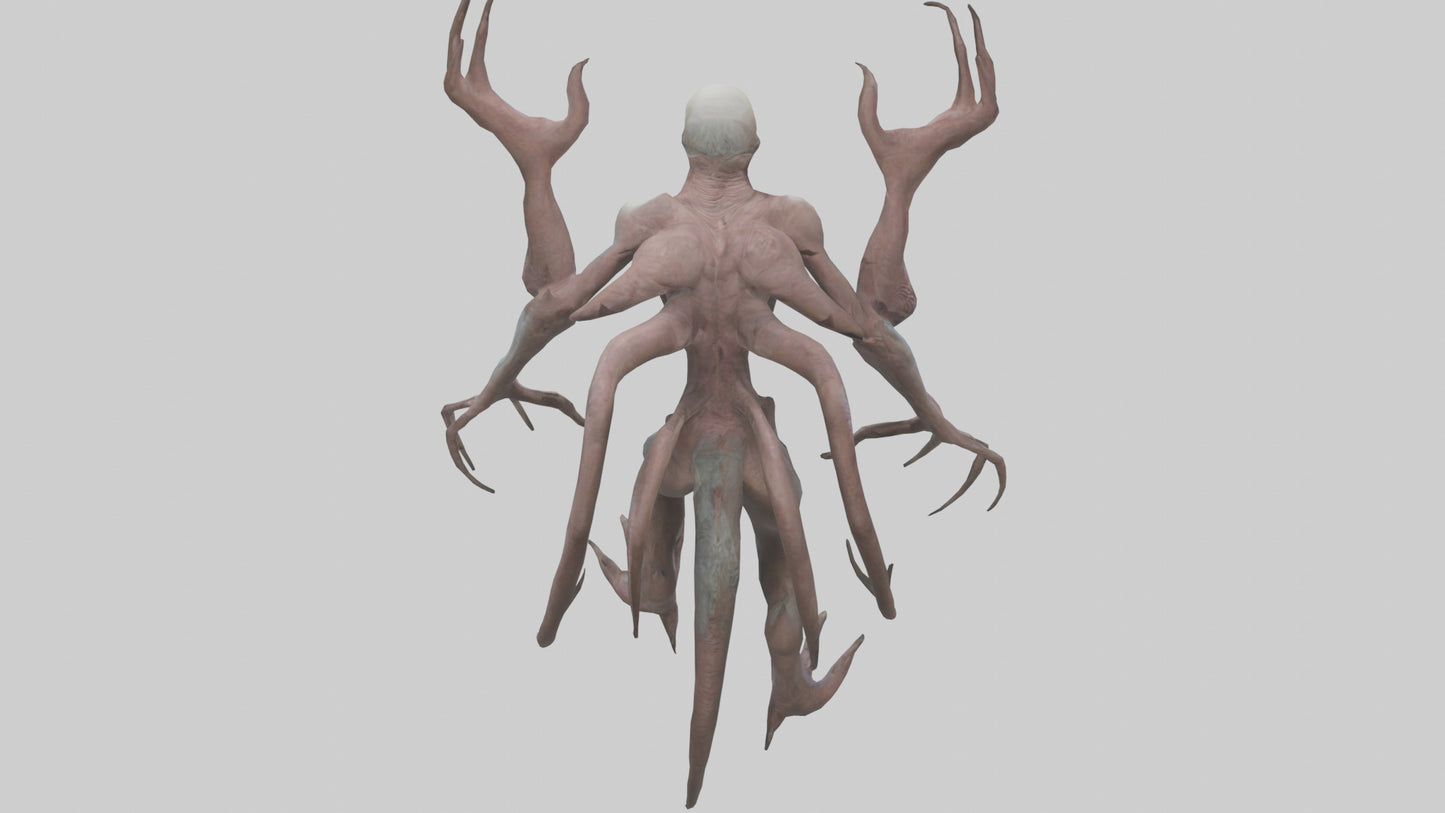 3D model Mutant Creature model VR / AR / low-poly
