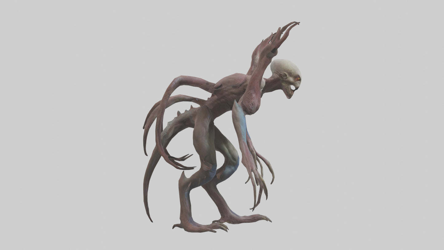 3D model Mutant Creature model VR / AR / low-poly