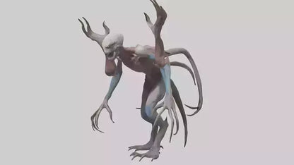 3D model Mutant Creature model VR / AR / low-poly