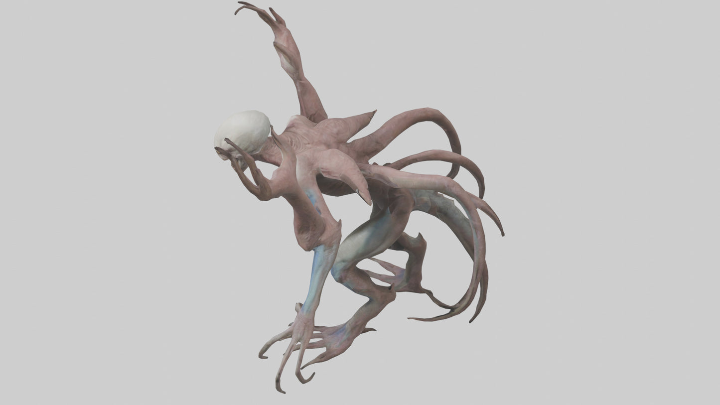 3D model Mutant Creature model VR / AR / low-poly