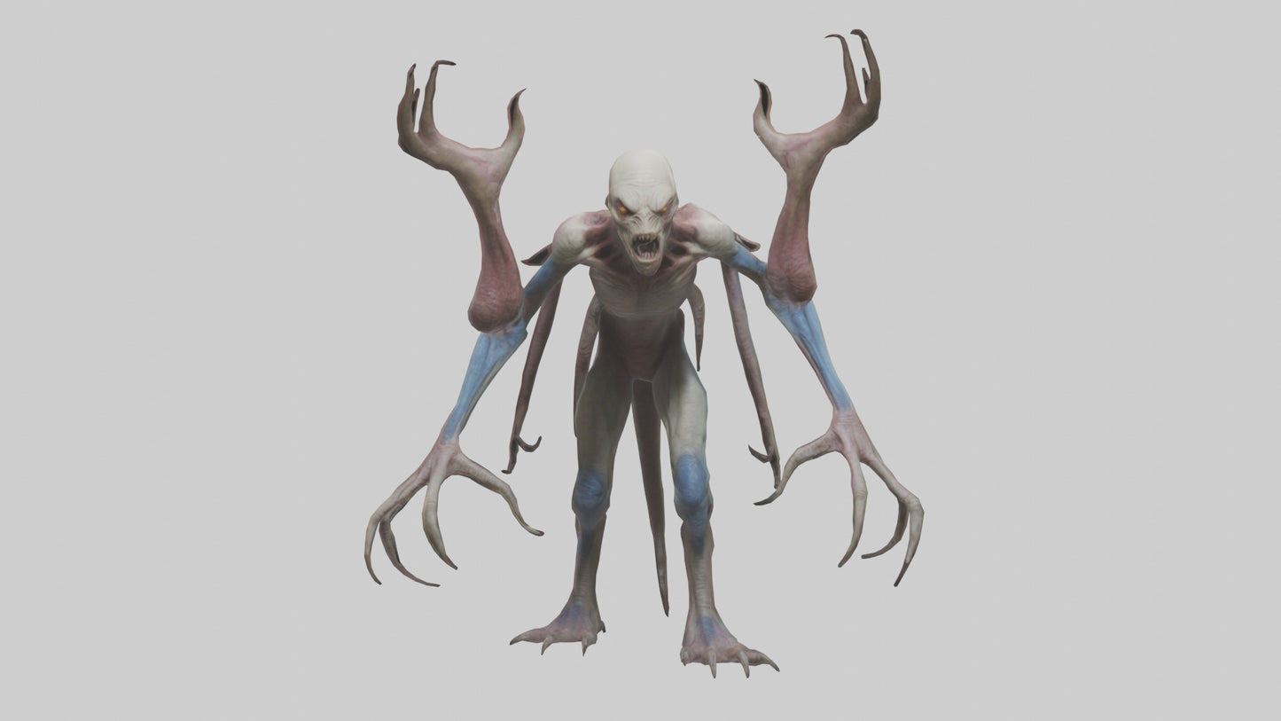 3D model Mutant Creature model VR / AR / low-poly