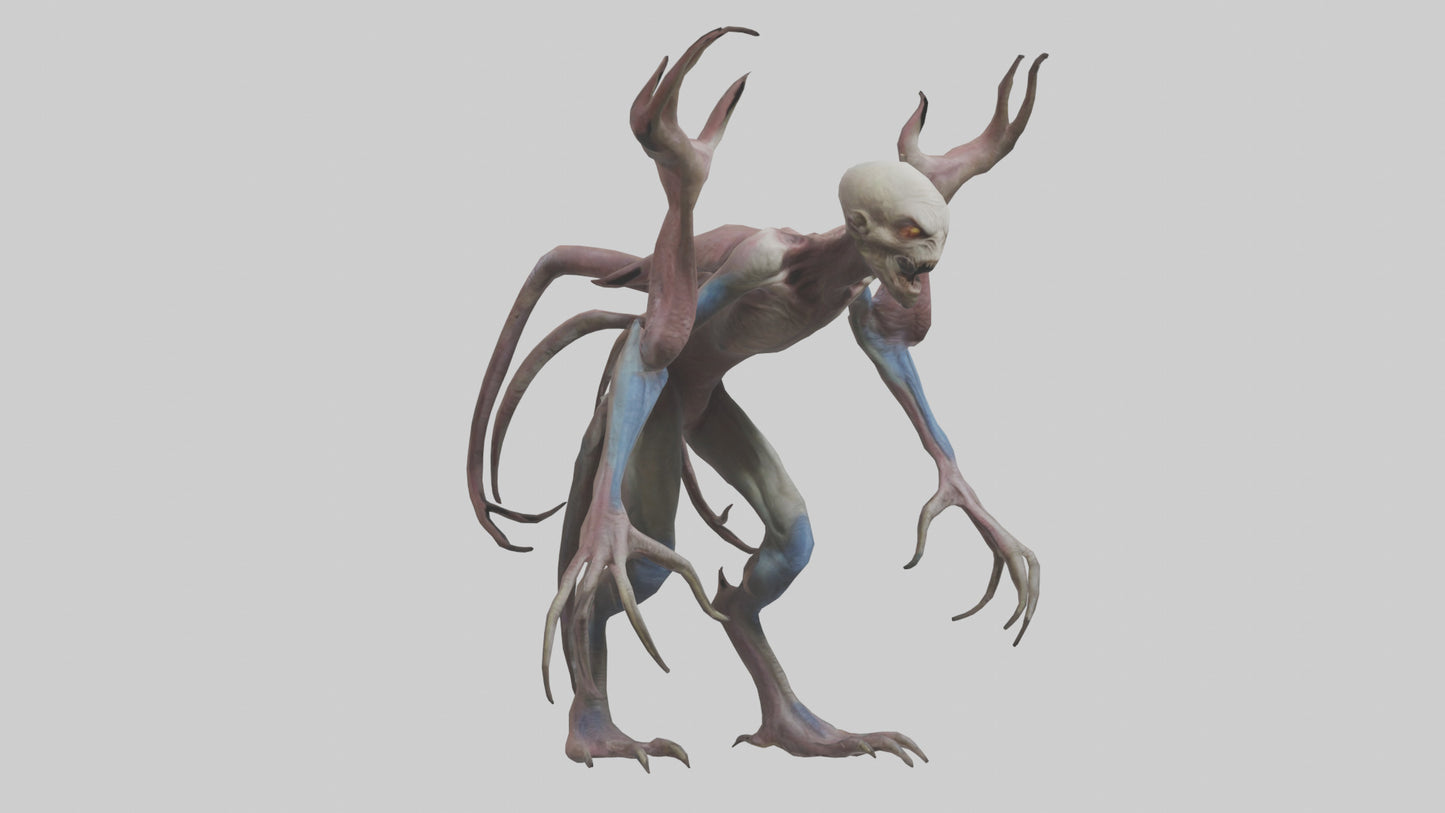 3D model Mutant Creature model VR / AR / low-poly