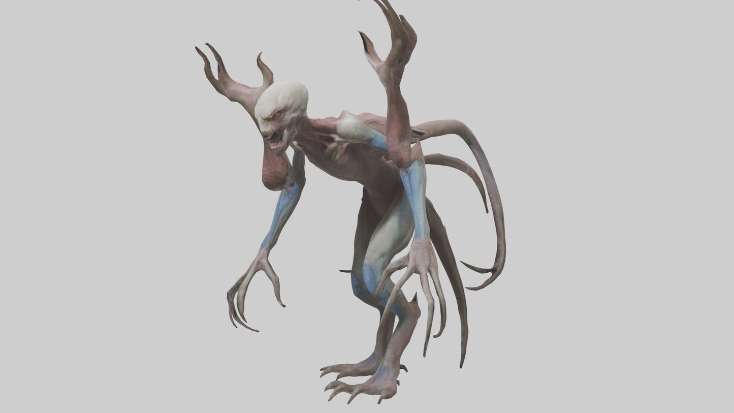 3D model Mutant Creature model VR / AR / low-poly