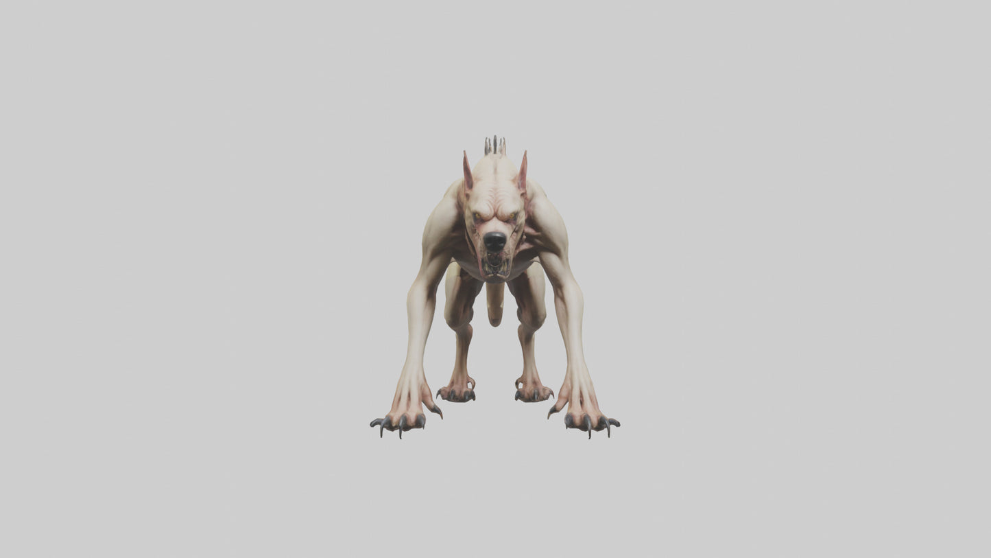 3D model Mutant Hound model VR / AR / low-poly