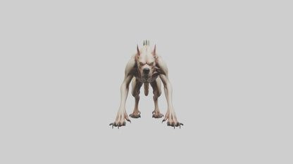3D model Mutant Hound model VR / AR / low-poly