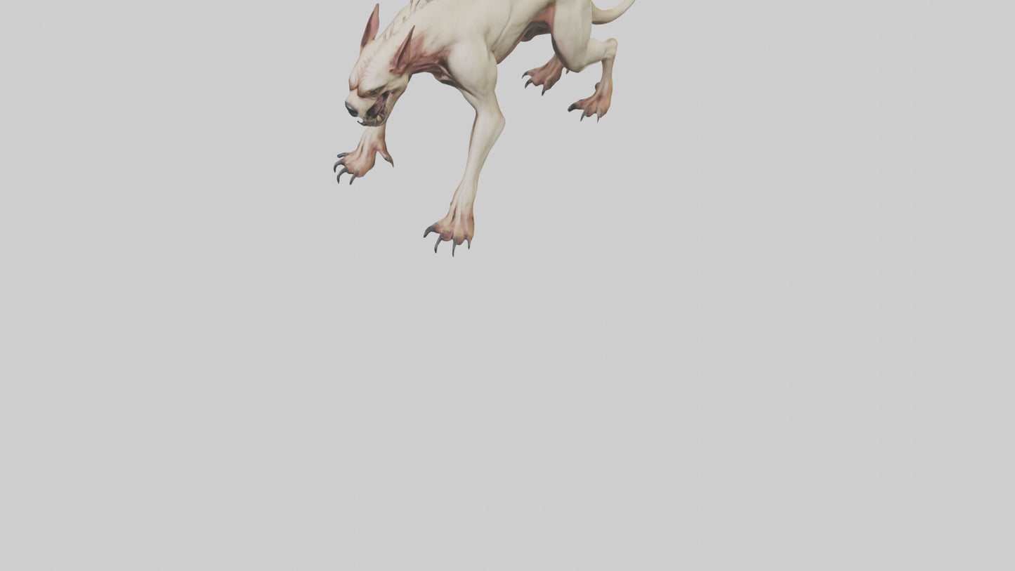 3D model Mutant Hound model VR / AR / low-poly