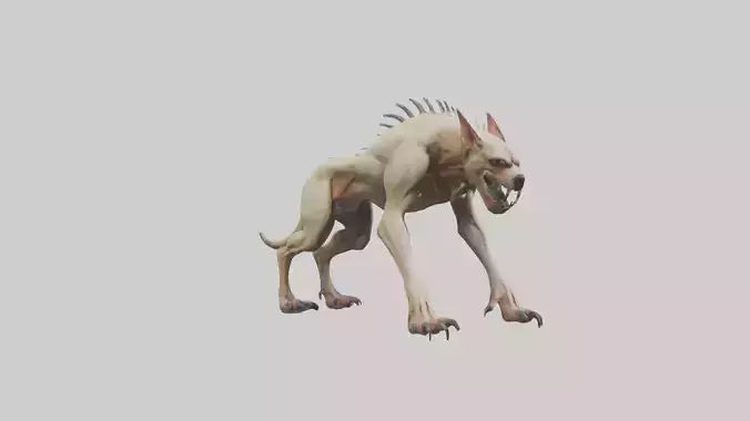 3D model Mutant Hound model VR / AR / low-poly