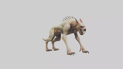 3D model Mutant Hound model VR / AR / low-poly