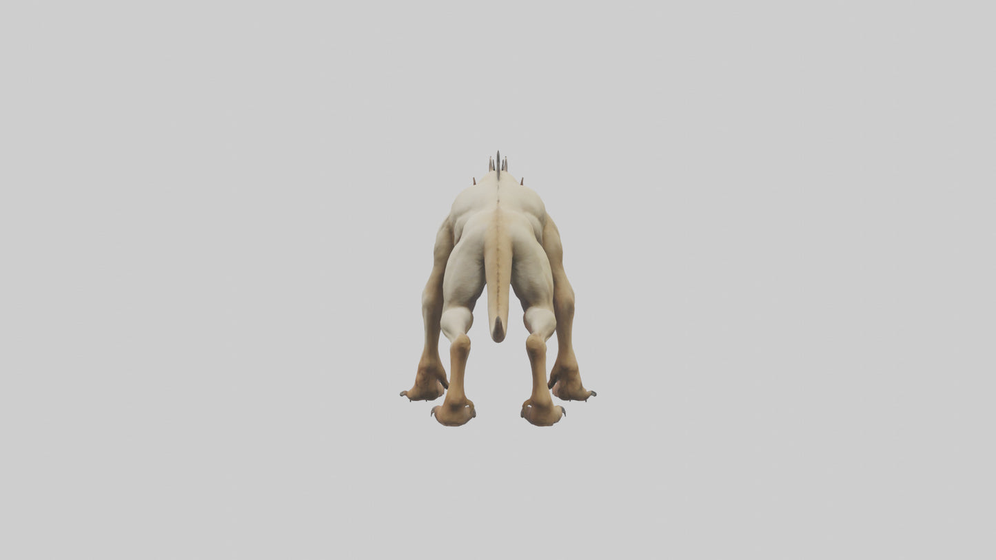3D model Mutant Hound model VR / AR / low-poly