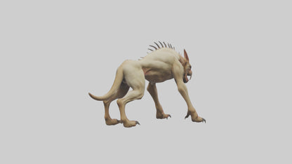 3D model Mutant Hound model VR / AR / low-poly