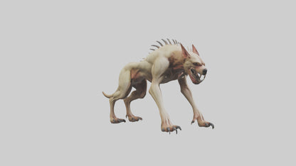 3D model Mutant Hound model VR / AR / low-poly
