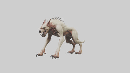 3D model Mutant Hound model VR / AR / low-poly
