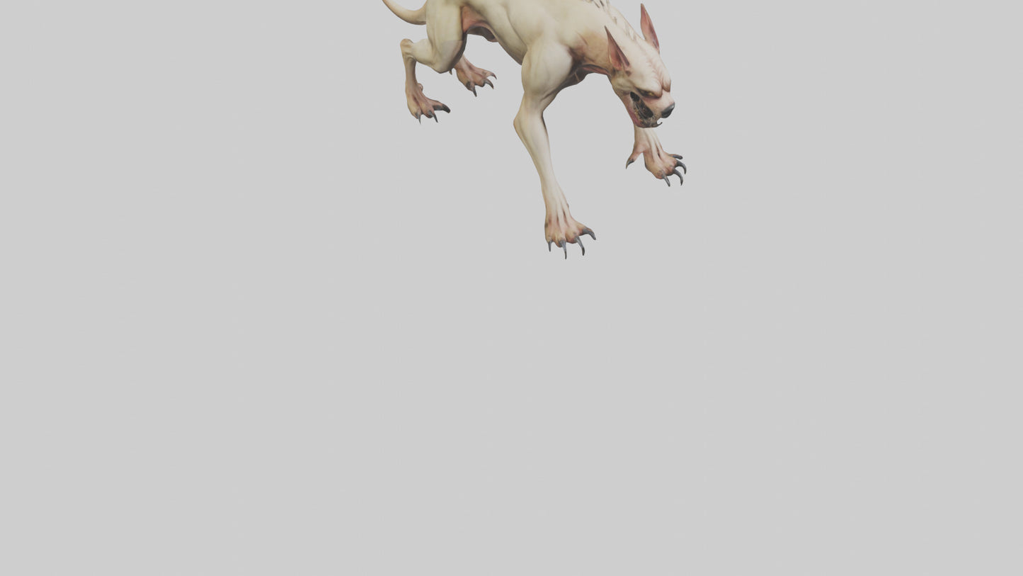 3D model Mutant Hound model VR / AR / low-poly