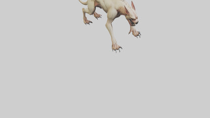 3D model Mutant Hound model VR / AR / low-poly