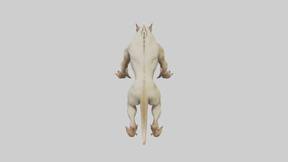 3D model Mutant Hound model VR / AR / low-poly