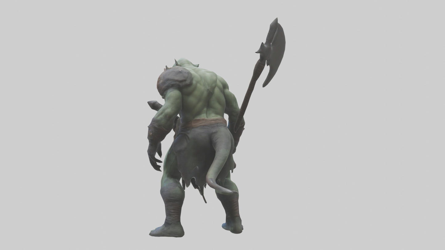 Mutant Warrior model VR / AR / low-poly