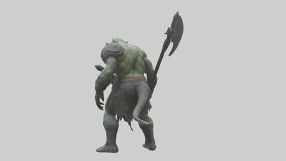 Mutant Warrior model VR / AR / low-poly