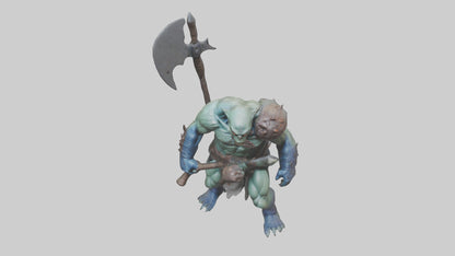 Mutant Warrior model VR / AR / low-poly
