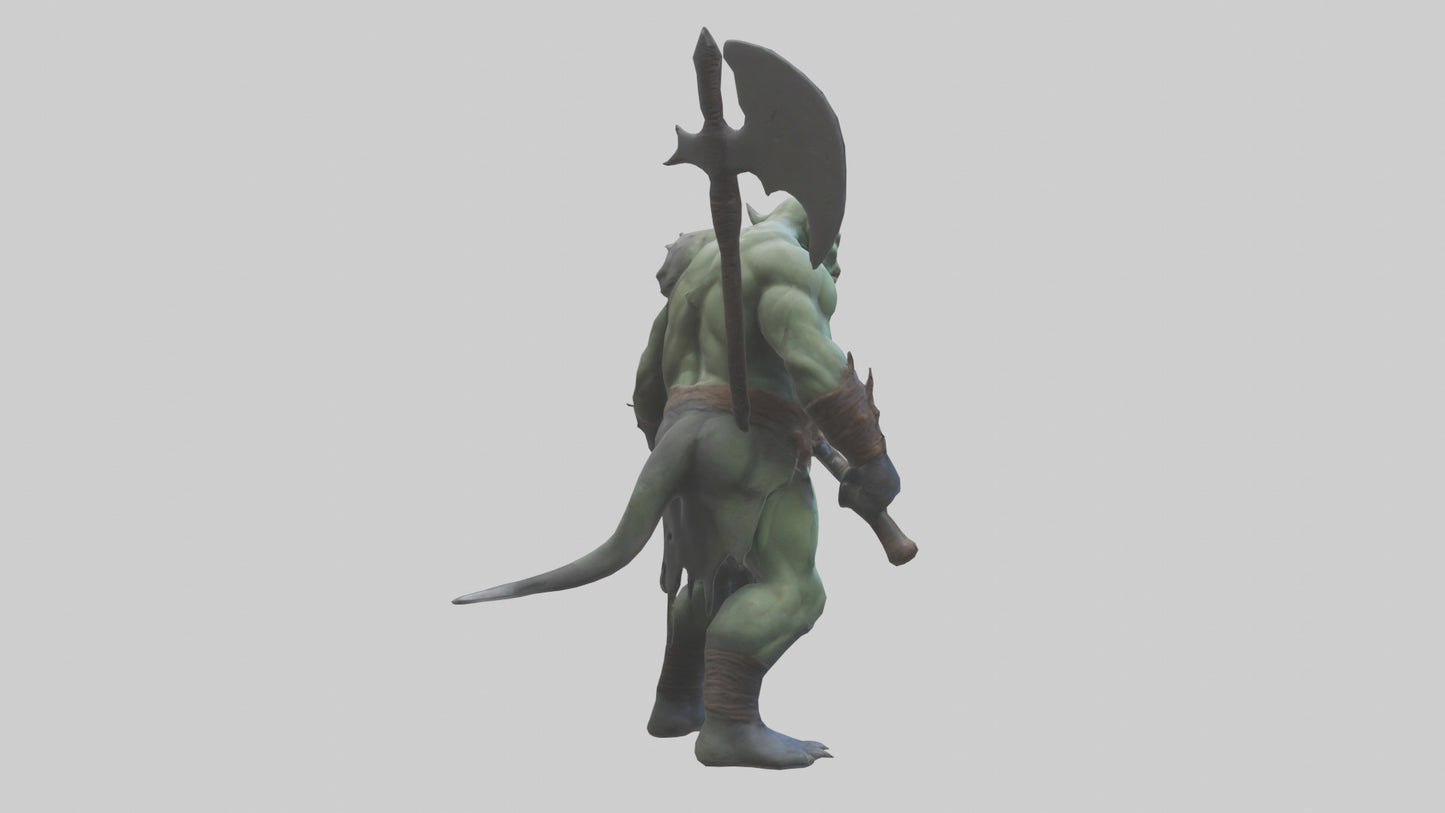 Mutant Warrior model VR / AR / low-poly