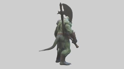 Mutant Warrior model VR / AR / low-poly