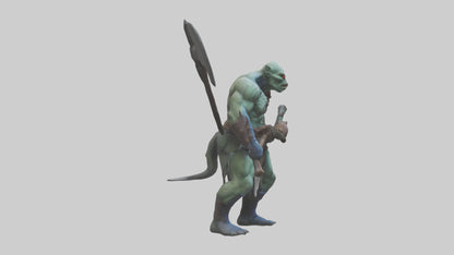 Mutant Warrior model VR / AR / low-poly