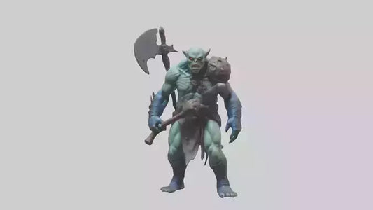 Mutant Warrior model VR / AR / low-poly