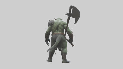 Mutant Warrior model VR / AR / low-poly
