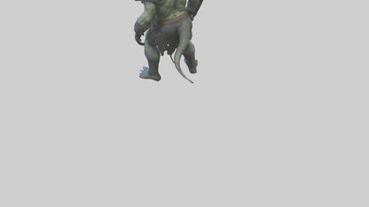 Mutant Warrior model VR / AR / low-poly