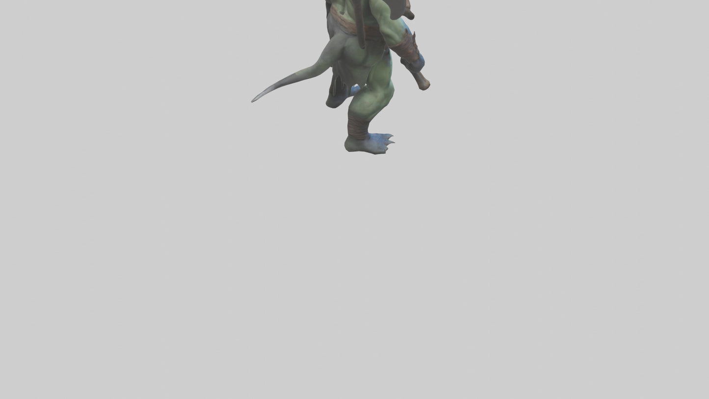 Mutant Warrior model VR / AR / low-poly