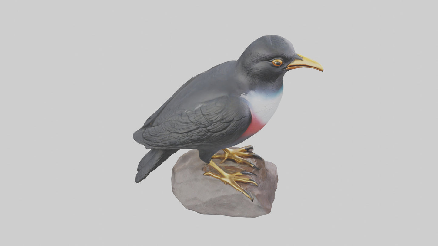3D model Mynah Bird statue model VR / AR / low-poly