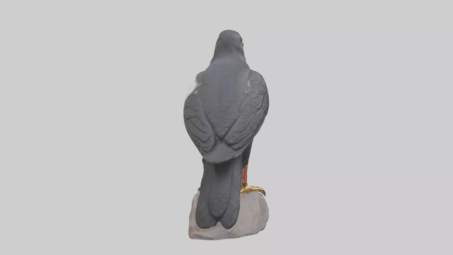3D model Mynah Bird statue model VR / AR / low-poly