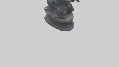 3D model Mysterious Beast statue model VR / AR / low-poly