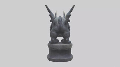 3D model Mysterious Beast statue model VR / AR / low-poly