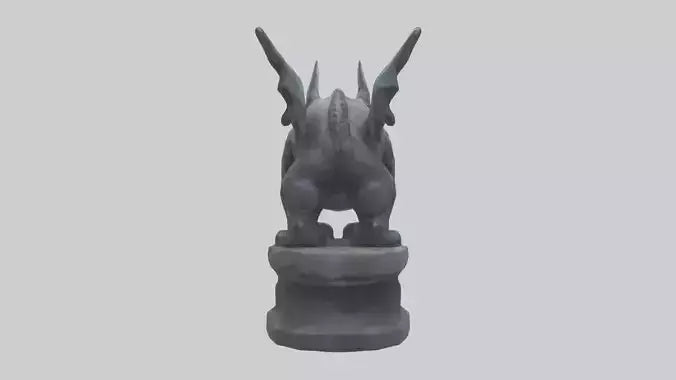 3D model Mysterious Beast statue model VR / AR / low-poly