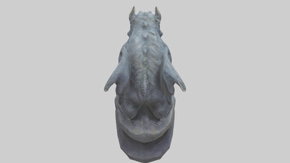 3D model Mysterious Beast statue model VR / AR / low-poly