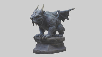 3D model Mysterious Beast statue model VR / AR / low-poly