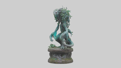 3D model Mystic Forest creature statue model VR / AR / low-poly