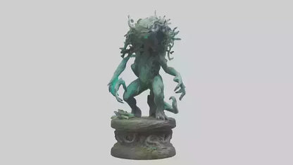3D model Mystic Forest creature statue model VR / AR / low-poly