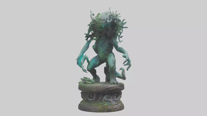 3D model Mystic Forest creature statue model VR / AR / low-poly
