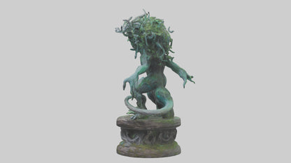 3D model Mystic Forest creature statue model VR / AR / low-poly