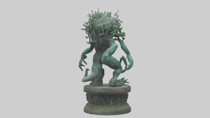 3D model Mystic Forest creature statue model VR / AR / low-poly