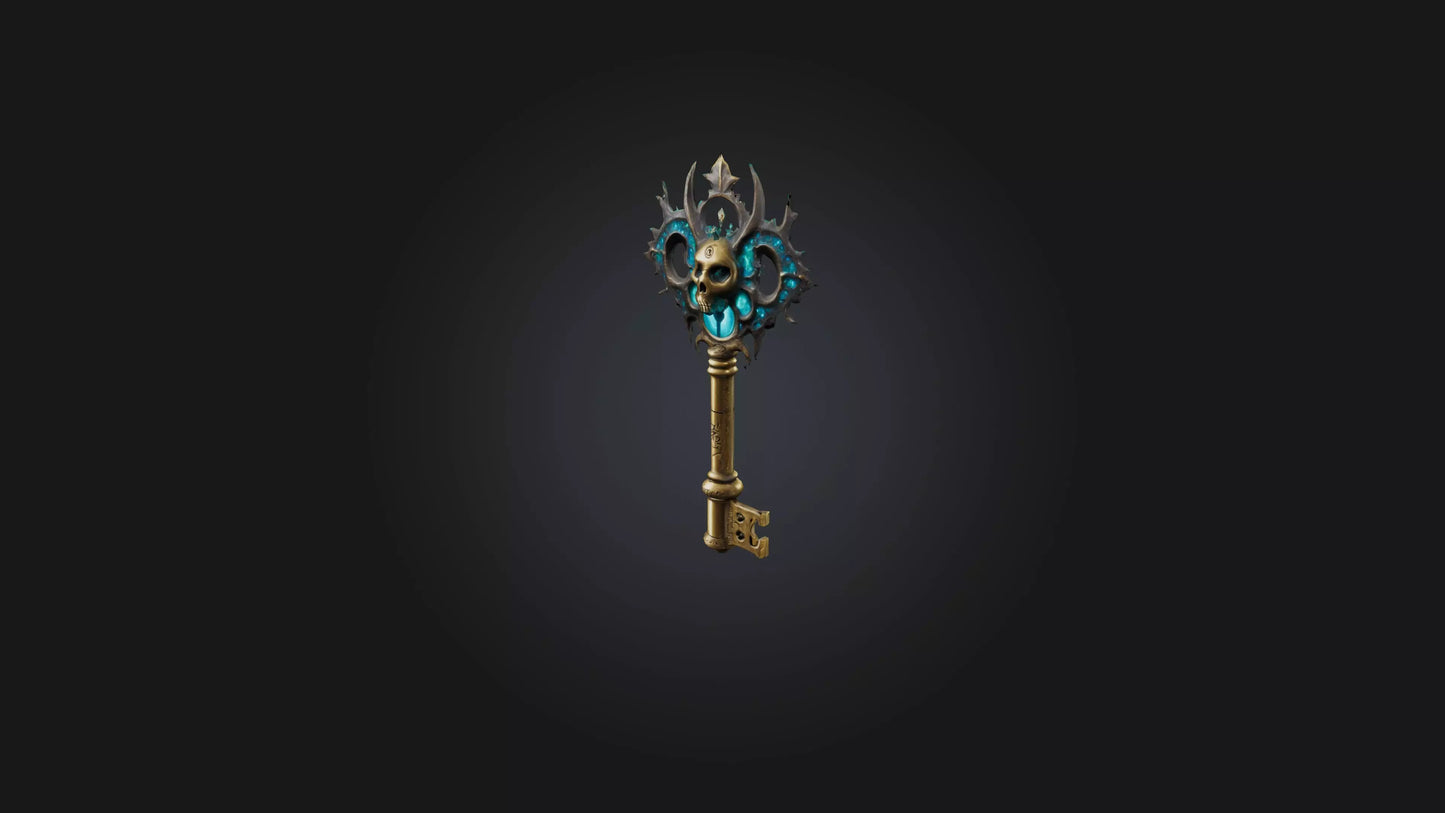 3D model Mystic Key VR / AR / low-poly