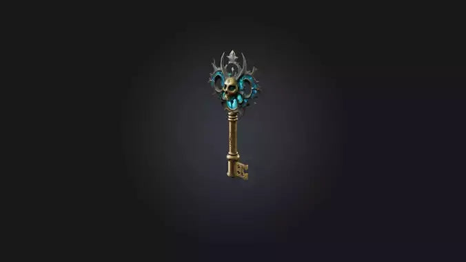 3D model Mystic Key VR / AR / low-poly
