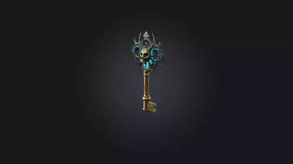 3D model Mystic Key VR / AR / low-poly