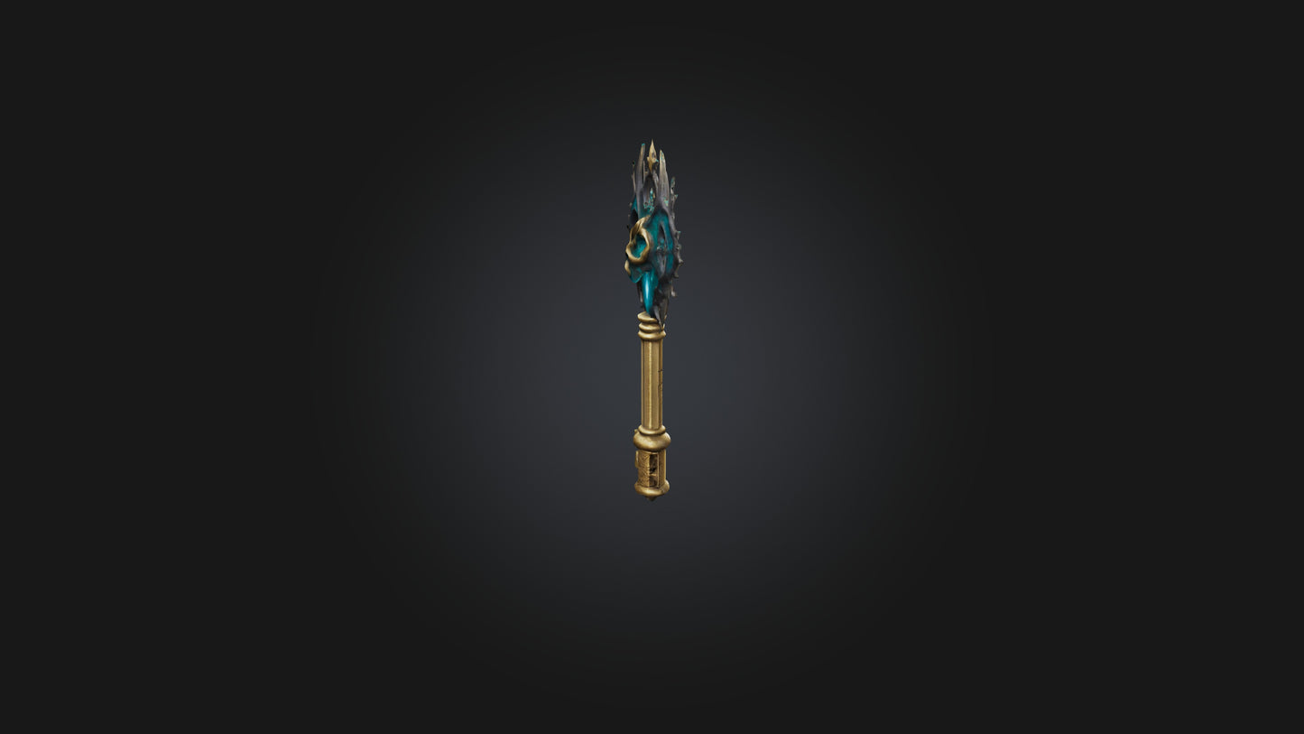 3D model Mystic Key VR / AR / low-poly