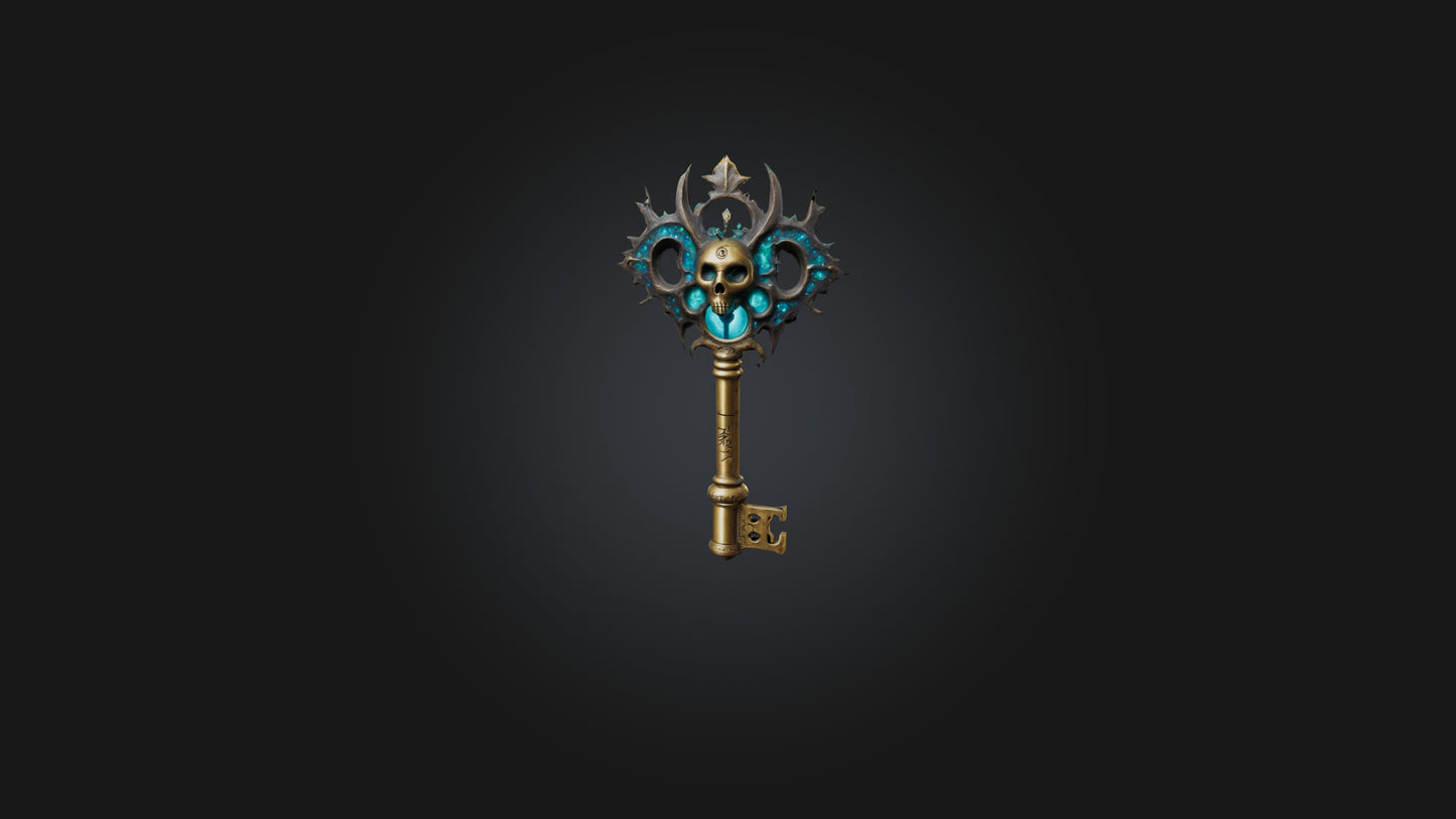 3D model Mystic Key VR / AR / low-poly