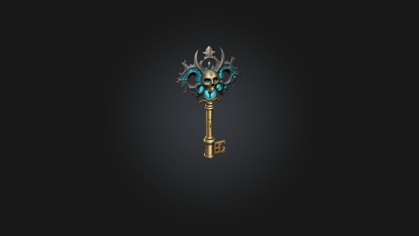 3D model Mystic Key VR / AR / low-poly