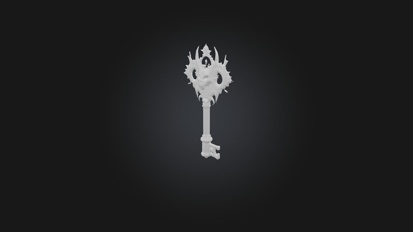 3D model Mystic Key VR / AR / low-poly