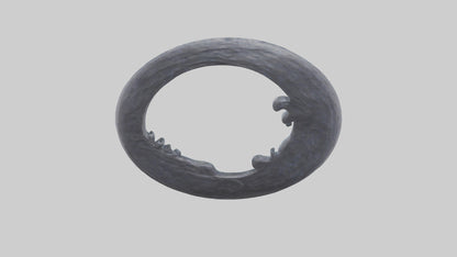 3D model Mystic Moon statue model VR / AR / low-poly